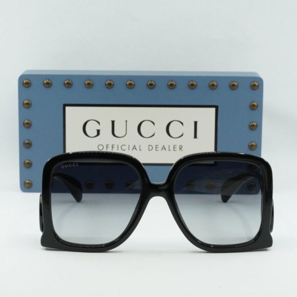 Gucci GG1326S 001 Square Sunglasses – Black - Picture 2 of 11